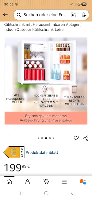 Mini Kühlschrank - Mini Bar Bild 2