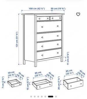 Ikea Hemnes Serie: Kommoden und Beistelltische Bild 2