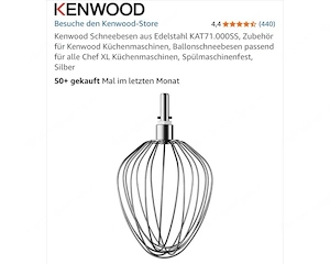 Kenwood Chef XL Titanium KVL8320S Küchenmaschine 1700W + Zubehör   fast unbenutzt Bild 3
