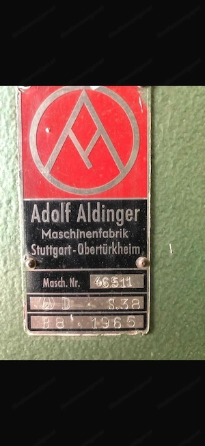 Bandsäge Adolf Aldinger  Bild 2