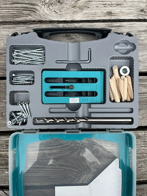 Taschenloch-Bohrschablone wolfcraft Bild 2