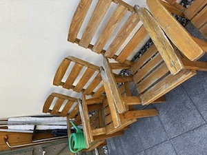 Gartengarnitur Vollholz Bild 2