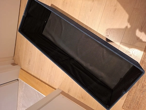 klappbare Sitzbank mit Stauraum 110 cm lang Bild 2