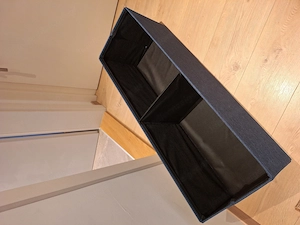 klappbare Sitzbank mit Stauraum 110 cm lang Bild 3