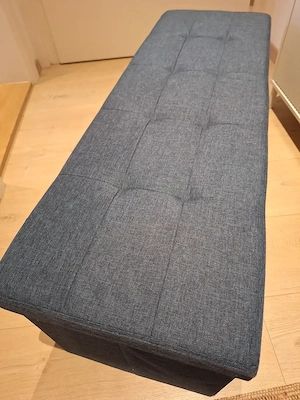 klappbare Sitzbank mit Stauraum 110 cm lang