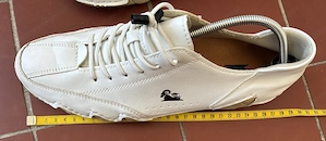Barfuss-Schuh in weiß em Leder  Sneakler Bild 6