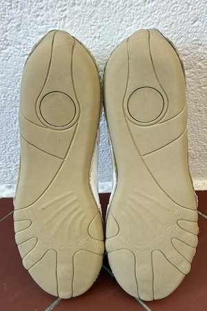 Barfuss-Schuh in weiß em Leder  Sneakler Bild 2