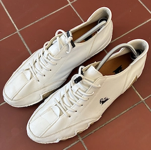 Barfuss-Schuh in weiß em Leder  Sneakler Bild 5