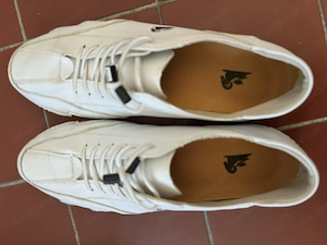 Barfuss-Schuh in weiß em Leder  Sneakler Bild 3
