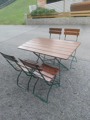 Bayrische Biergarten Garnitur "Akazie" Bild 2
