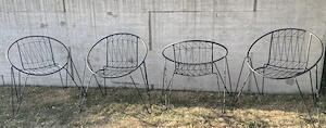 Gartenstühle vintage design Stahl schwarz  Bild 5