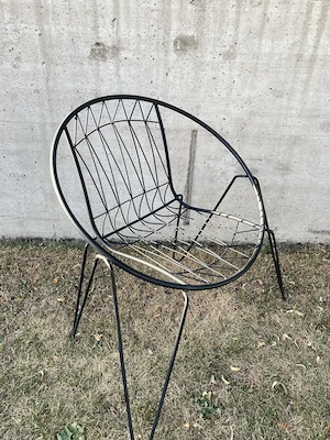 Gartenstühle vintage design Stahl schwarz 