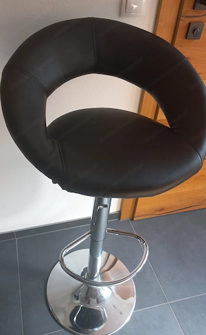 Barhocker 2 Stück, höhenverstellbar, 360  drehbar Bild 2
