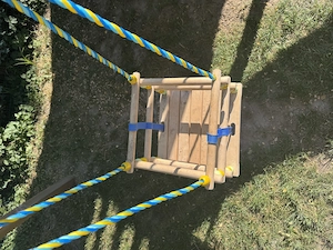 Babyschaukel aus Holz Bild 5