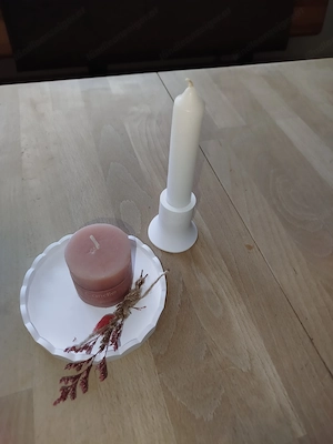 Deko kleines Tablett mit Kerze 2in 1 neu Bild 3