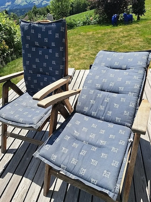 2 Hochlehner aus Teakholz Bild 3