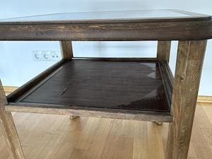 Beistelltisch Vollholz Vintage 50er Jahre Bild 3