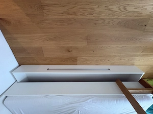 Stockbett weiß Beschichtet mit Eichenholz  Bild 2