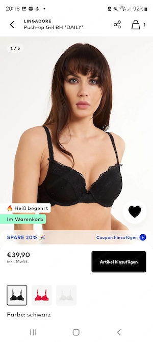 Lingadore Push-Up BH Neu Bild 4