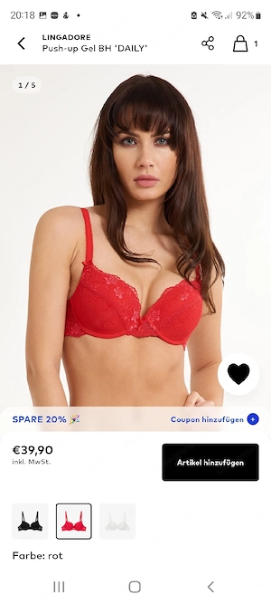 Lingadore Push-Up BH Neu Bild 5