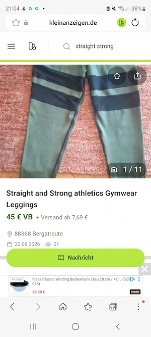 Straight and Strong Fitness Leggings Bild 4