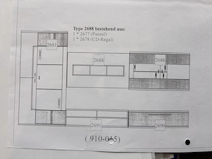 Moderne Wohnwand in Buche Bild 5