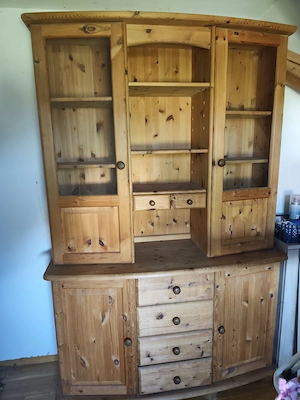 Schrank 2tlg Kiefer massiv Bild 2