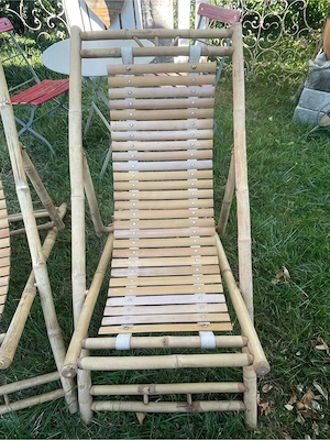 Ikea Gartenliegen Bambus Set  Bild 4
