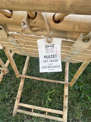 Ikea Gartenliegen Bambus Set  Bild 5