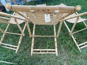 Ikea Gartenliegen Bambus Set  Bild 2