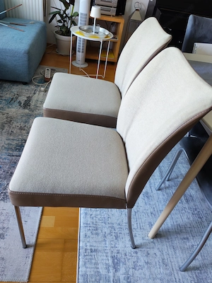 4 Designerstühle echt Leder und Stoff, von Bert Plantagie Bild 2