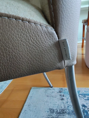 4 Designerstühle echt Leder und Stoff, von Bert Plantagie Bild 5