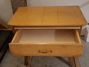 60er Vintage Tisch,Nachtkästchen Kommode,Beistelltisch Bild 2