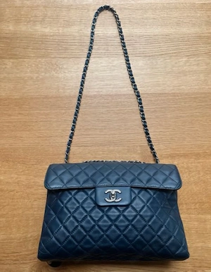 Chanel TimelessTimeless Crossbody Tasche blau Bild 5