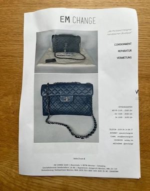 Chanel TimelessTimeless Crossbody Tasche blau Bild 3