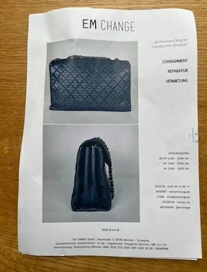 Chanel TimelessTimeless Crossbody Tasche blau Bild 4