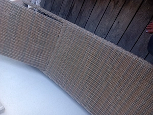 2x braune Gartenliegen  Bild 2