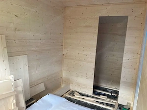 Gartenhaus Rohbau aus Holz Isoliert, Mobil Bild 6