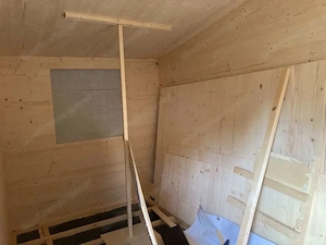 Gartenhaus Rohbau aus Holz Isoliert, Mobil Bild 8