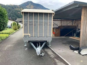 Gartenhaus Rohbau aus Holz Isoliert, Mobil Bild 3