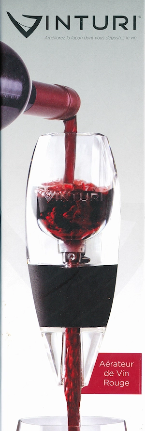 Vinturi Flaschenbelüfter, Acryl; Schwarz, für Rot- und Weißwein  Bild 4