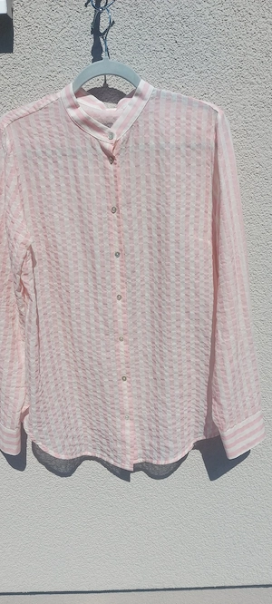 Bluse in Leinenmischung 