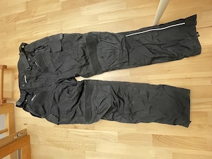 Motorrad Lederjacke Gr.56 und passende Nylon-Hose schwarz Bild 7