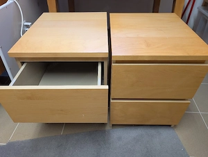 2 IKEA Malm Kommode mit 2 Schubladen Nachttisch  Bild 2