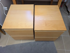 2 IKEA Malm Kommode mit 2 Schubladen Nachttisch  Bild 4