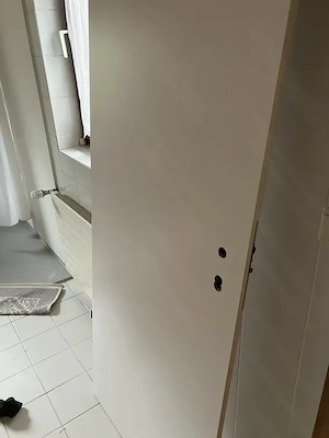 Fertigzarge inklusive Türe (Zimmertüre) Weiss NEU Bild 2