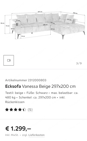 Ecksofa "Vanessa" Bild 3
