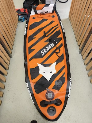 FuxTec 320 Touring SUP Stand Up Paddle Board belastbar bis 150kg inkl Rucksack Actioncam Halterung  Bild 3