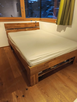 Bett Wildeiche Liegefläche 140x200 Bild 2