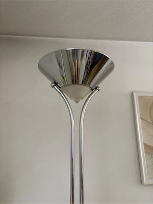 Stehlampe Chromstahl Bild 2